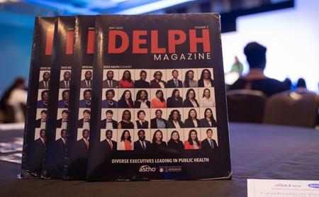 Copies of DELPH Magazine issue 2 on a table