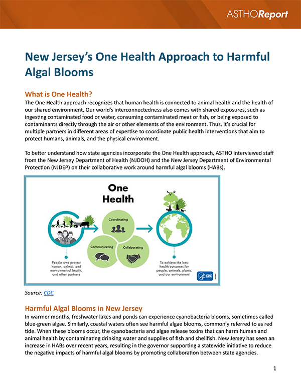 Cover of New Jersey’s One Health Approach to Harmful Algal Blooms