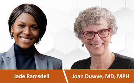 YouTube thumbnail image of speakers Joan Duwve and Jade Ramsdell