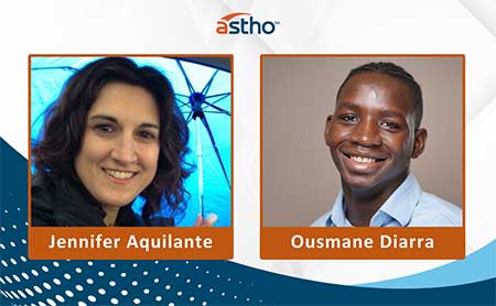 YouTube thumbnail of speakers Jennifer Aquilante and Ousmane Diarra.