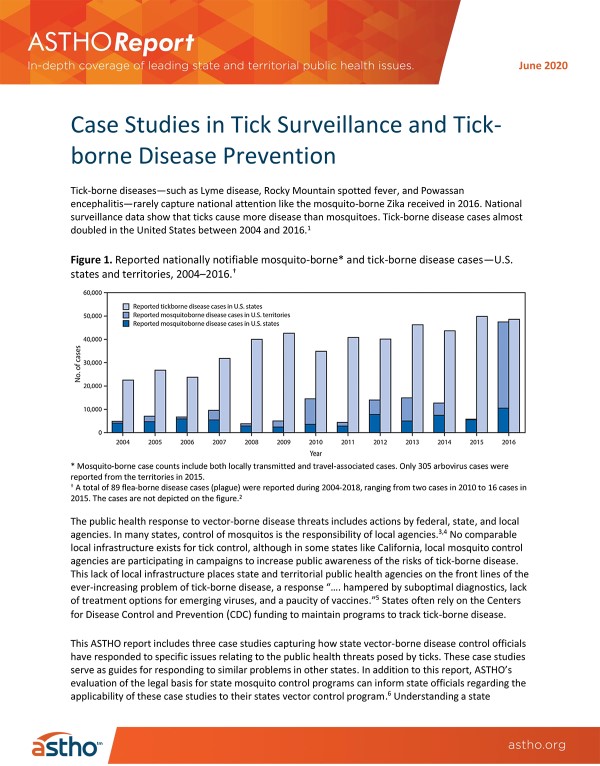 ASTHOReport: Case Studies in Tick Surveillance and Tick-Borne Disease Prevention