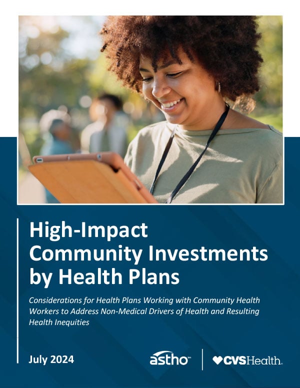Cover for High-Impact Community Investments by Health Plans 
