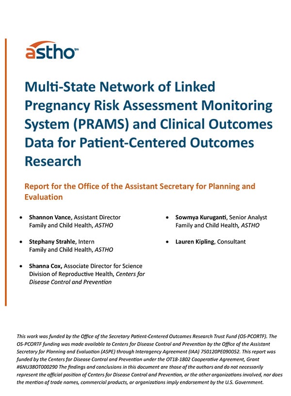 Cover of Multi-State Network of Linked PRAMS and Clinical Outcomes Data for Patient-Centered Outcomes Research report