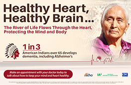 Healthy Heart Healthy Brain poster (horizontal)